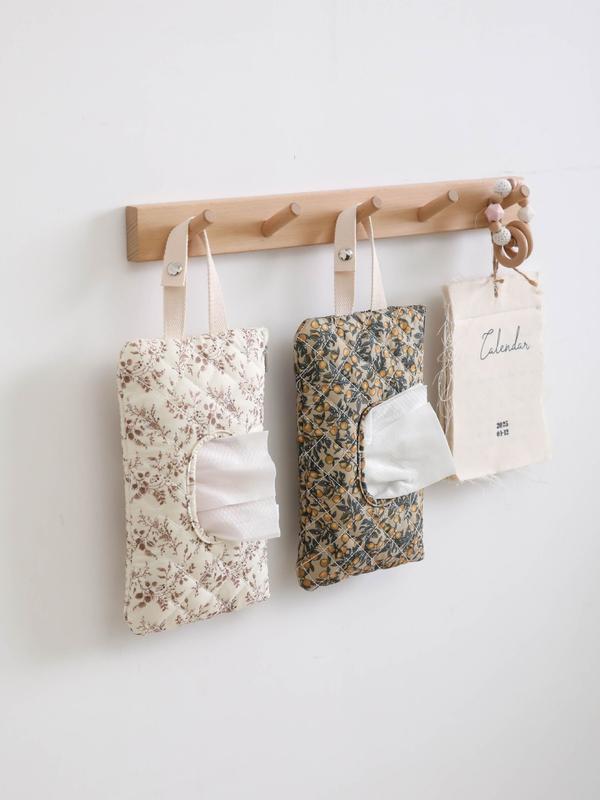 1Pc Hanging Floral Wet Wipes Bag