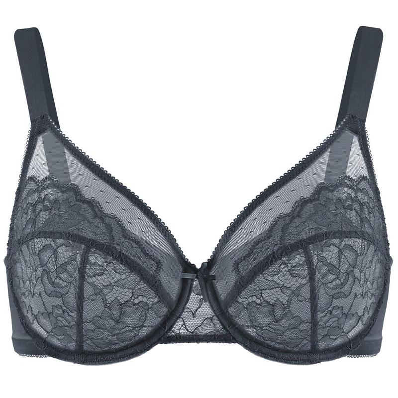Floral Lace Plus Size Underwire Minimizer Bra – Comfortable & Breathable