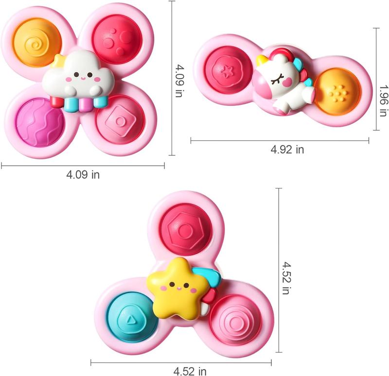 3PCS Pop up Suction Cup Spinner Toys