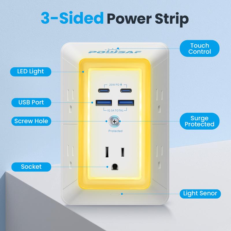 Multi Plug Outlet Surge Protector