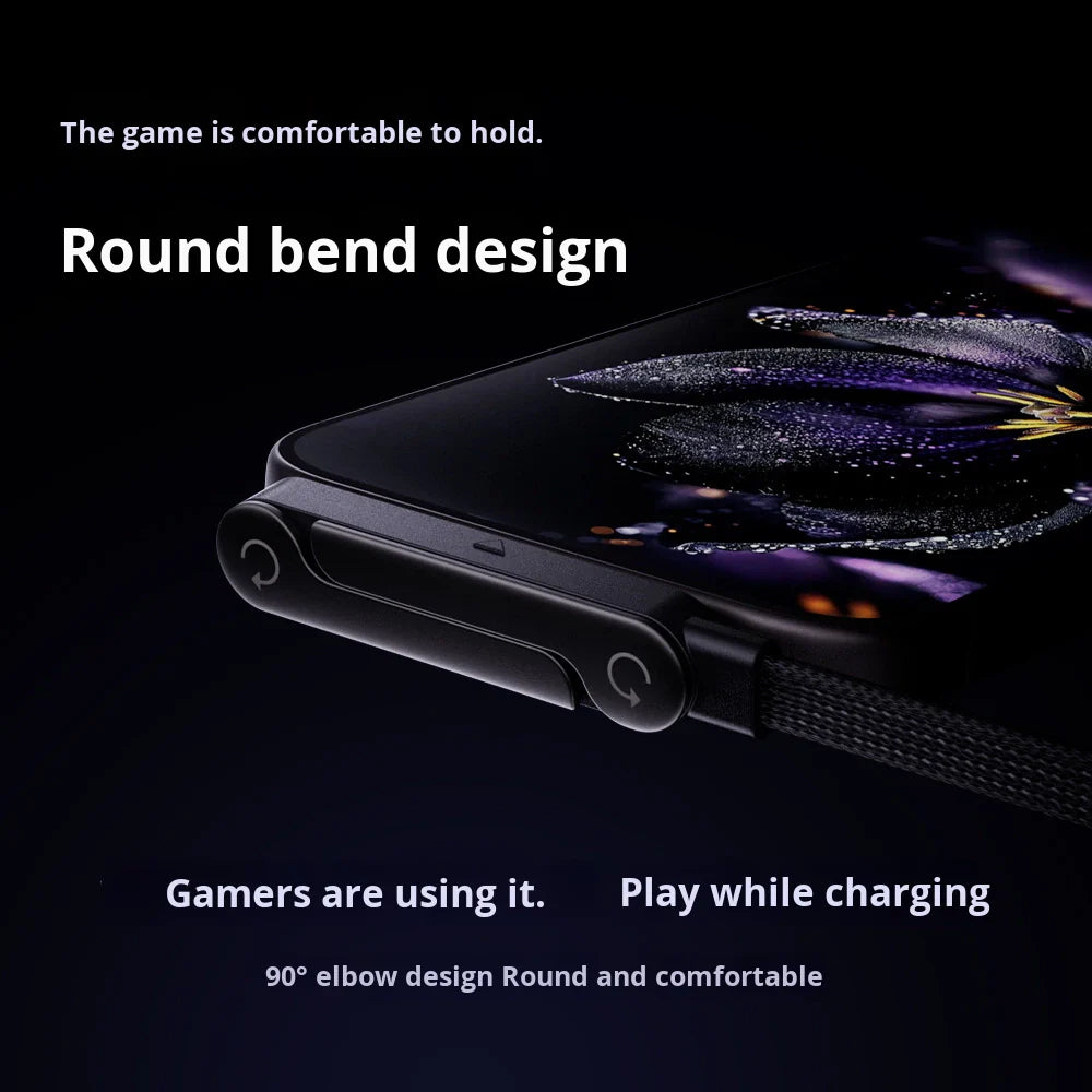 240W Charging Cable with Bracket Data Cable Type-C For Iphone and Samsung