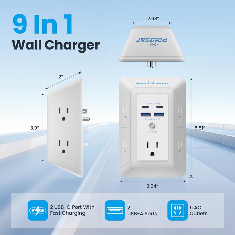 Multi Plug Outlet Surge Protector
