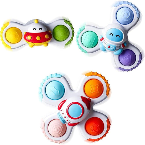 3PCS Pop up Suction Cup Spinner Toys