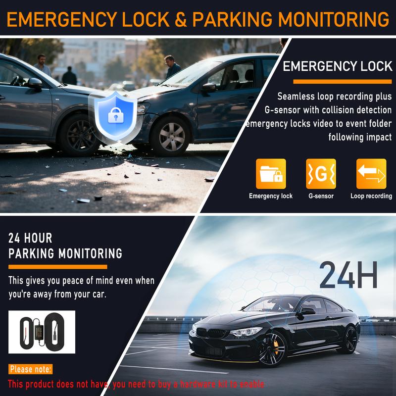 360 Degree View 4 Channel Dash Cam