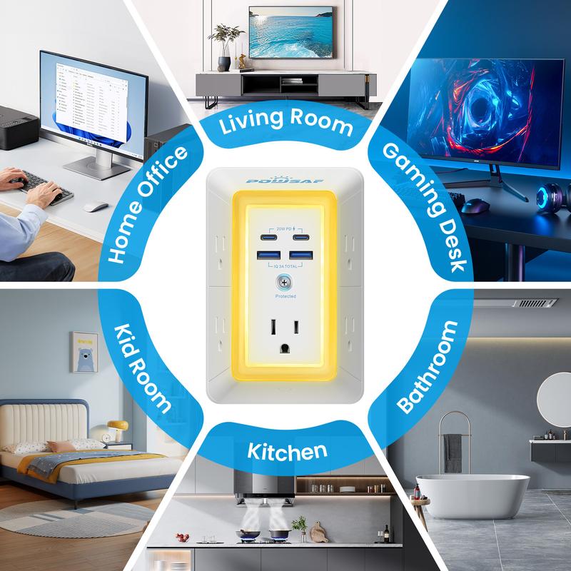 Multi Plug Outlet Surge Protector
