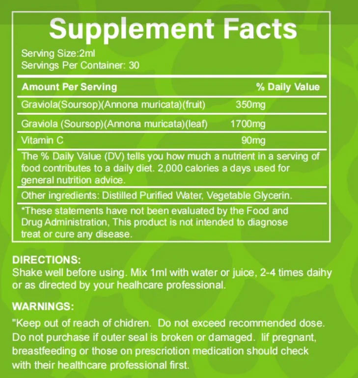 Soursop Bitters Liquid Drops